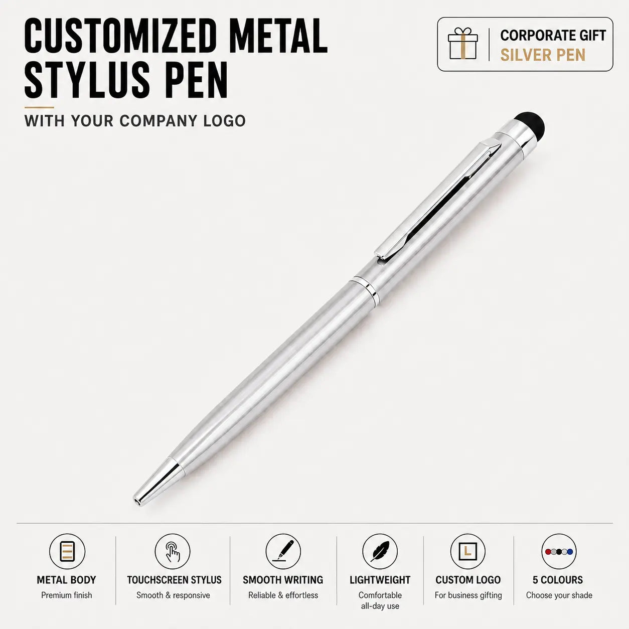 Customized Metal Stylus Pen with Company Logo