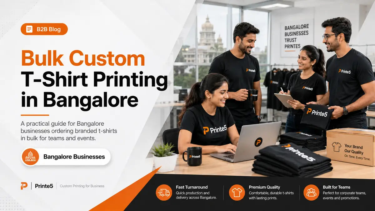 Bulk Custom T-Shirt Printing in Bangalore: Fabrics, Printing and Ordering Checklist
