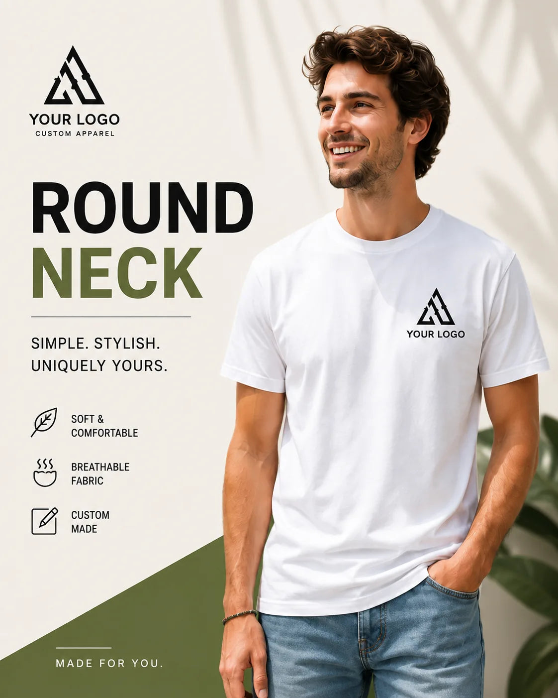 custom round neck t shirts