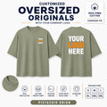 Custom Premium Pima Cotton Oversized T-Shirt – 240 GSM - Pistachio Onion