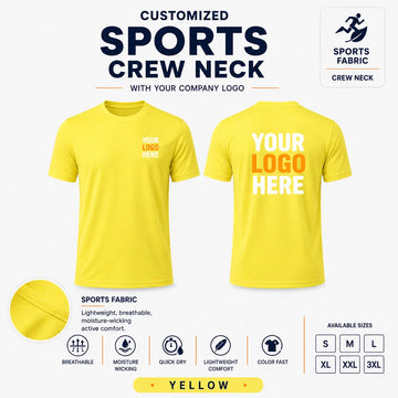 Custom Sports Performance Crew Neck T-Shirt – 120 GSM