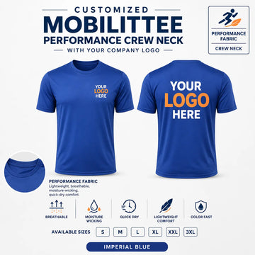 Custom Performance Crew Neck T-Shirt – 160 GSM