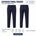 Custom Formal Uniform Trousers – 345 GSM - Raymond Navy