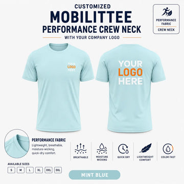 Custom Performance Crew Neck T-Shirt – 160 GSM