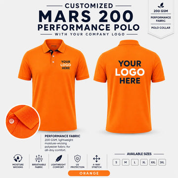 Custom Performance Polo T-Shirt – 200 GSM