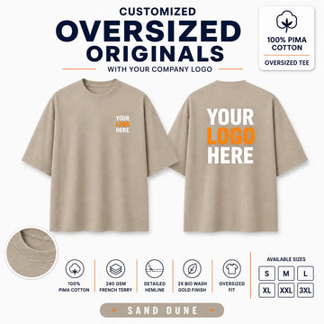 Custom Premium Pima Cotton Oversized T-Shirt – 240 GSM