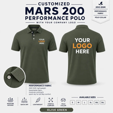Custom Performance Polo T-Shirt – 200 GSM