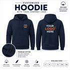 Custom 300 GSM Pullover Hoodies with Company Logo